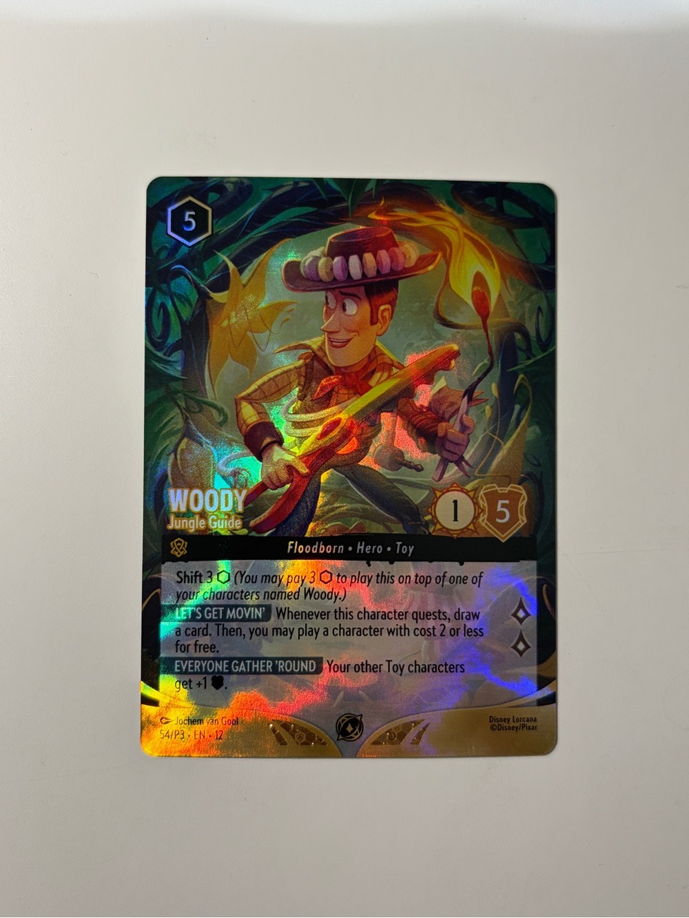 Disney Lorcana Enchanted Woody Jungle Guide - Set Champs Top 8 Promo Card 54/P3